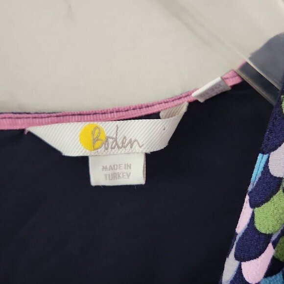 BODEN | Jemima Puff Sleeve Dress French Navy W0621 US sz 6L - Picture 7 of 8